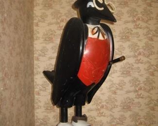 #51-$225. Old Crow plastic figure-looks like some painting has been done above the vest