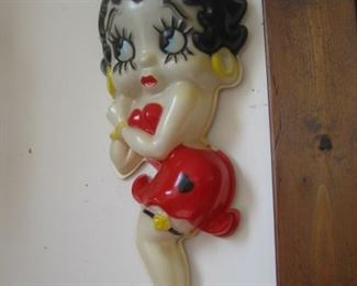 92-$   1992 Betty Boop wall sculpture-plastic with 2 lights