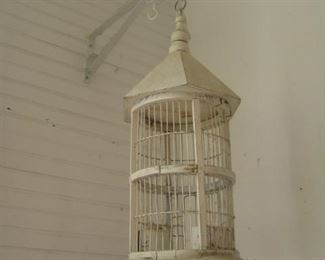 #93-$12. Small white bird cage