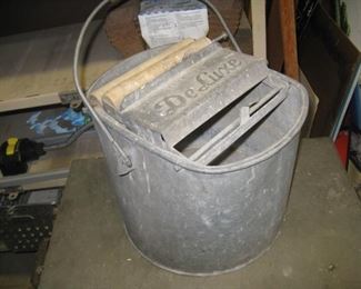vintage DeLuxe mop bucket