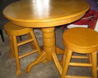 #265-$295  Pub table with 2 stools
