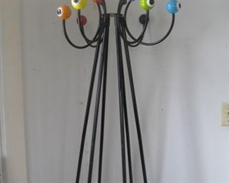 #165-$45. hat/coat rack-pool balls/eyeballs?