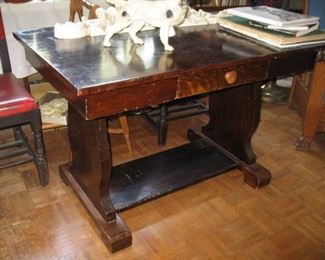 #188-$150. library table-42"W x 26"D x 28"H