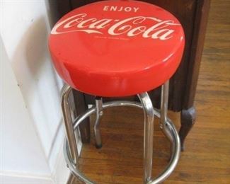 #176-$45 Coca-Cola stool 29-1/2"H