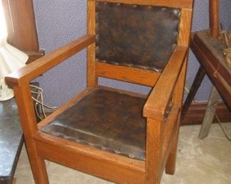 second oak chair