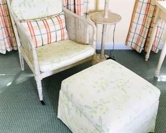 Hickory Chair $300, Ottoman $100