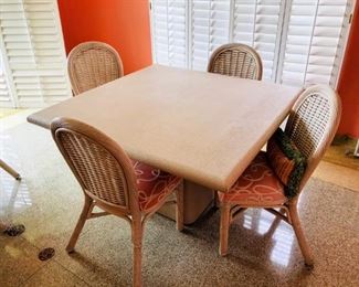 Table with 4 chairs $450