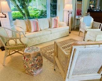 Upholstered sofa $550