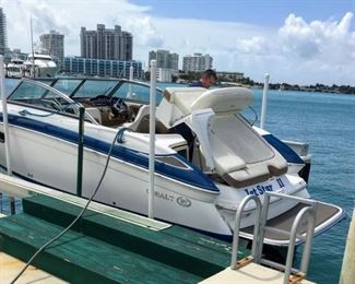 REDUCED!!! $29950
Cobalt 243 FGE boat - Listed at $39950
• 13 Passenger Capacity
• Body 23’11” with Swim Platform
• In/Out Propulsion
• Woodgrain Dash/Trim Pkg
• Battery Switch w/VSR-Dual
• Premium sound/CD w/Transom Remote
• GPS (Garmin 640 w/Weather, Touch w/Maps
• Windlass w/Line, Chain & Anchor
• Enhanced Salt Water Pkg
• Motorbox Actuator
• Bimini top / Mooring Cover