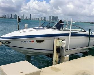 REDUCED!!! $29950
Cobalt 243 FGE boat - Listed at $39950
• 13 Passenger Capacity
• Body 23’11” with Swim Platform
• In/Out Propulsion
• Woodgrain Dash/Trim Pkg
• Battery Switch w/VSR-Dual
• Premium sound/CD w/Transom Remote
• GPS (Garmin 640 w/Weather, Touch w/Maps
• Windlass w/Line, Chain & Anchor
• Enhanced Salt Water Pkg
• Motorbox Actuator
• Bimini top / Mooring Cover
