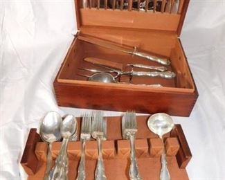 Towle Fontana Sterling Silver.  2005 grams for the solid pieces only.  Also includes 16 Hollow Handle items in addition to the solid silver items.