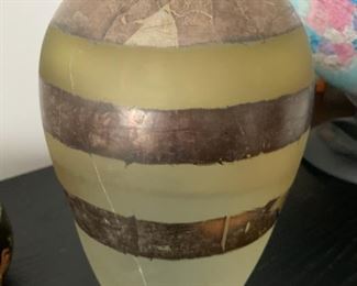 SOLID GLASS VASE $50.