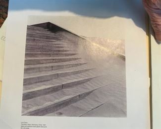 LYNN DAVIS "CEMETARY STEPS, CHINA 2001 40X40 ASKING $10,500. RECENTLY SOLD AT CHRISTIES FOR $12,500