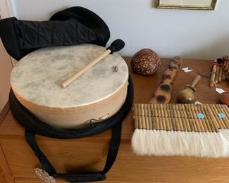 REMO BUFFALO DRUM WITH CASE NEW $120.00