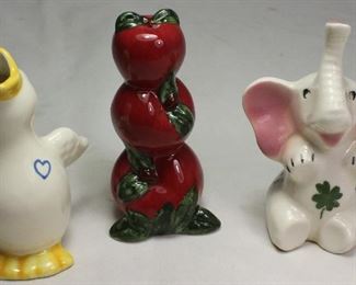 Vintage Pie Birds/Vents: Duck, Warren Kimble Stacked Apples and Elephant w/Shamrock