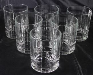 Cut Crystal Old Fashion Tumblers (Set 6)