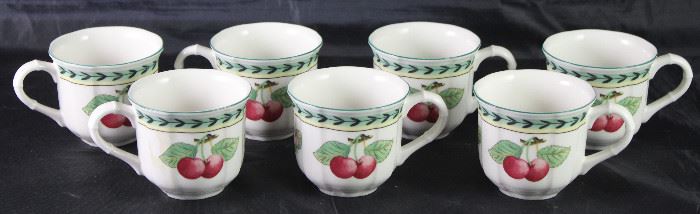 Villeroy & Boch “French Garden Fleurence”: Demitasse Cups (7 ea.)