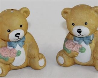 Teddy Bear Salt & Pepper Shakers