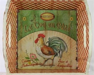 Bistrot Le Coq en Pate Rooster Wood Bread Box