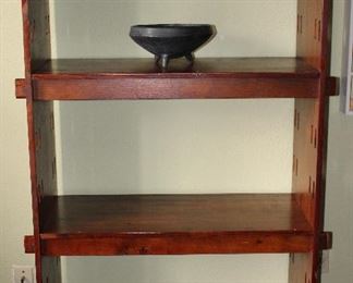 Mid-Century Adjustable 4- Shelf ‘Break-Down’ Etagere (35”W x 16”D x 66.5”H)