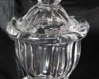 Baccarat Cut Crystal Mustard Jar by Baccarat c. 1954 - 1994