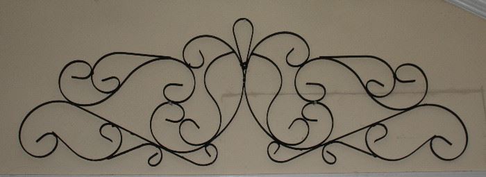 Vintage Architectural Wrought Metal Scroll Work (68” x 15”)