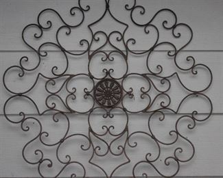 Wrought Metal Wall Medallion (36”W)