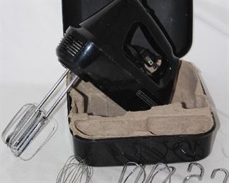 Black and Decker Portable Hand Mixer with Case