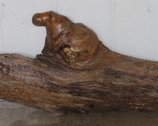 Driftwood Refinished With “Hippo” Knot (59”W x 23”H)