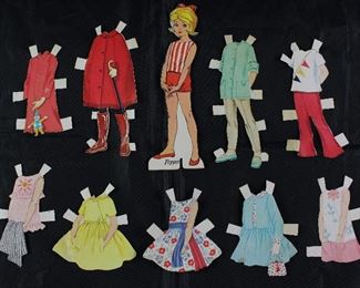 Vintage Paper Dolls Made in USA with Clothes: "Pepper"