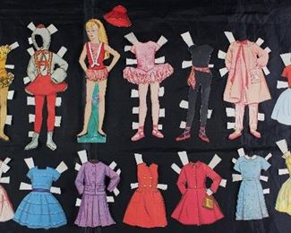 Mattel Corp 1964 Vintage Paper Dolls Made in USA with Clothes: "Skipper"