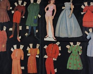Vintage Paper Dolls Made in USA with Clothes: "Merri"