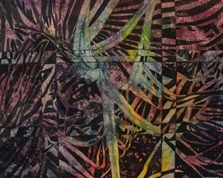 Original Art Work by Betty Bennett “Jungle Abstract” Still Life (30” x 20”)