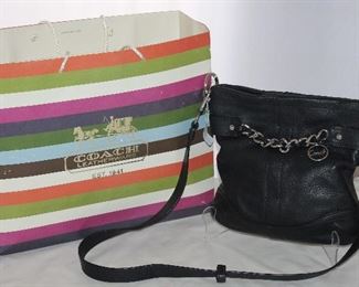 Coach Vintage Black Leather Purse