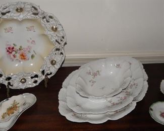 Nice 9 piece lot of old china/porcelain. Some pieces may show wear or have minor chipping. Everything pictured for$25.00.