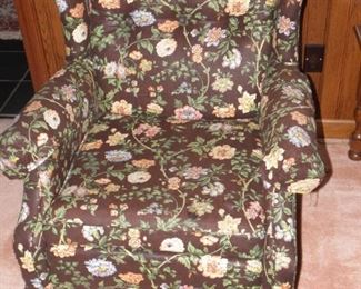 Pair of Ethan Allen floral chairs. They measure 32 inches wide and 32 inches tall. Thy are in good condition with minor wear. $125 for the pair.