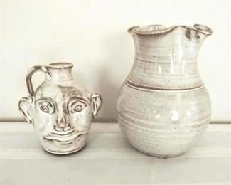 Bolick Face Jug $45.00 White Pitcher
