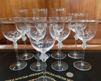 Lalique wine glasses
