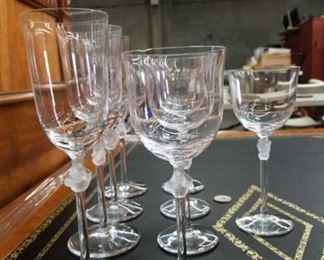 Lalique wine glasses