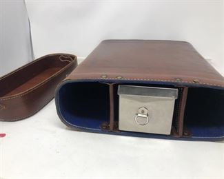 Vintage leather compact bar