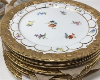 Meissen Cups and Saucers and plates