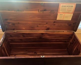 Dining room #3 Lane Cedar chest cherry wood slight damage on the top  measurements 45L x 19w x 24 H
