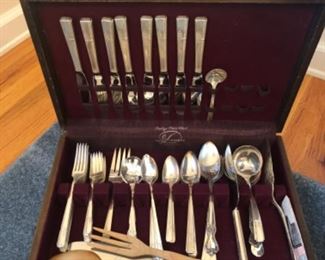 Dining Room Lot #4 Prestige Silver Plate Serving for 8 with Service Set $50.00
