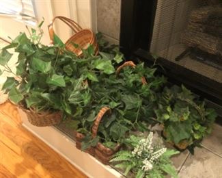 Living room Lot #6 Greenery in Baskets $20.00