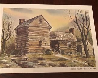 Living room Lot #10 Raymond Williams prints of local places $50.00