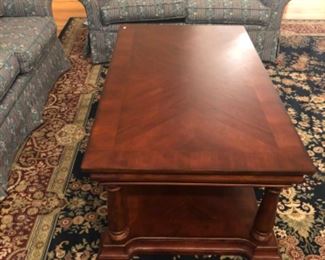 Living Room Lot 11 Wooden coffee table no maker name excellent condition 48L x 27w x 19h $150.00