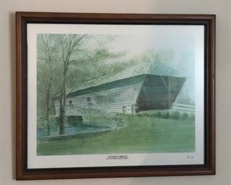 Den Lot #9 Covered Bridge print by Xavier Ironside 304/2000