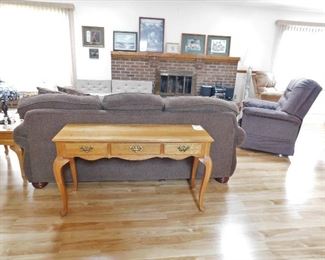 Nice oak sofa table $50