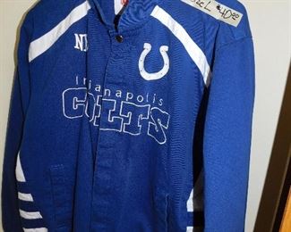 Indianapolis Colts cotton twill jacket size L $40