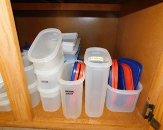 All plastic containers $6